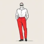 red pants image